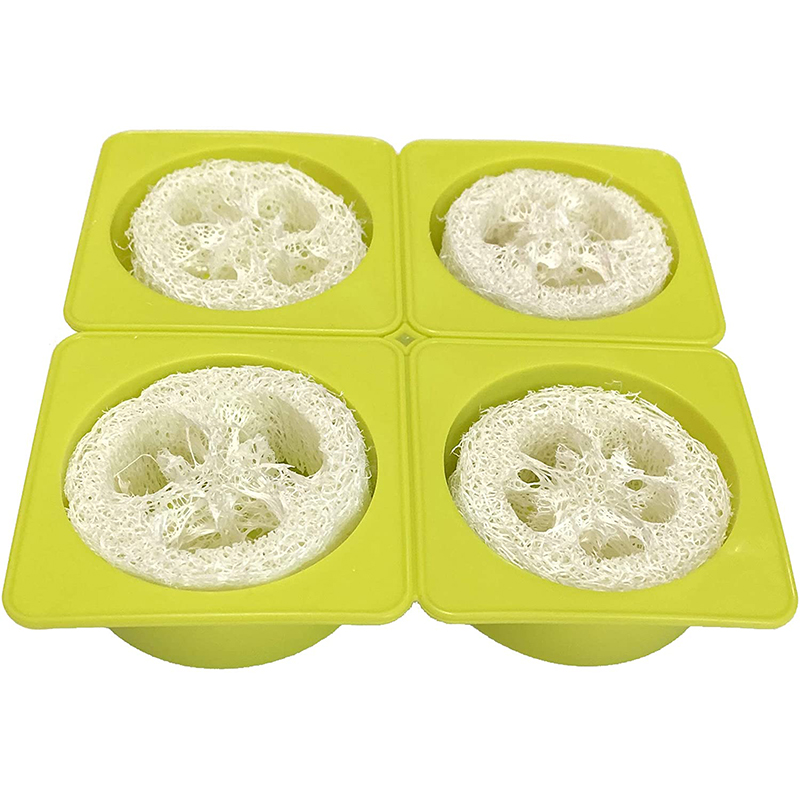 Soap Making Kit For Beginners - 4Cavity Round Silicone Soap Mold Natural