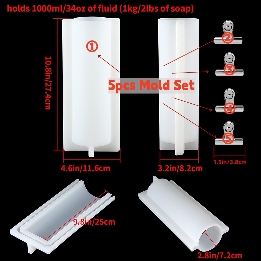 Big Cylinder Tube Soap Mold wi - Soap Making Instructions recension och pris