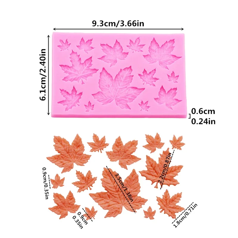 Maple Leaf Silicone Mold Set f - Soap Making Ins recension och pris