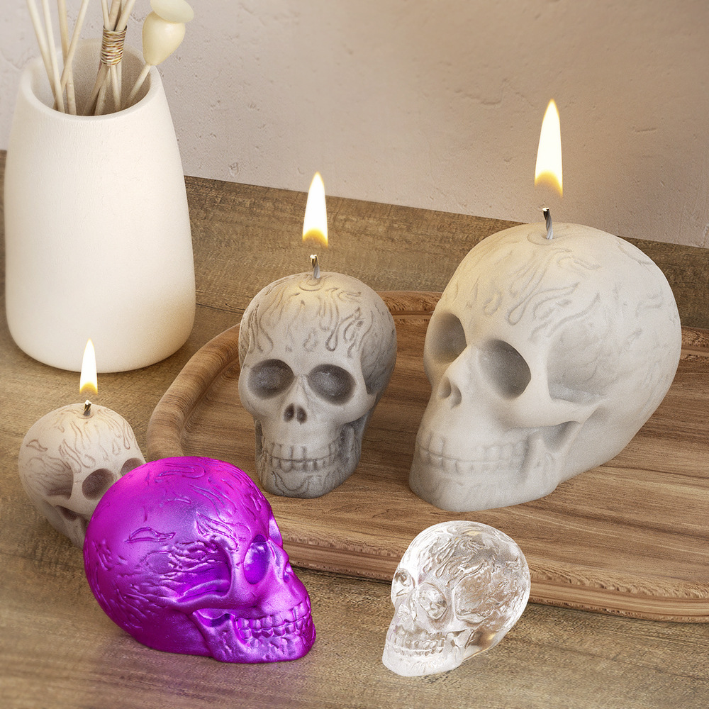 Multi Size Skull Head Silicone - Soap Making Gifts recension och pris